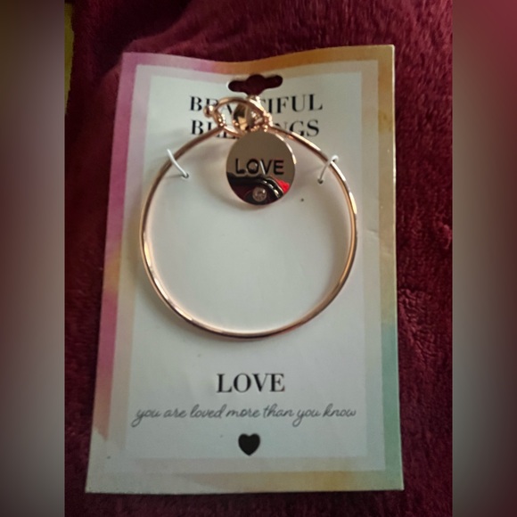 Jewelry - Gold Tone Love Charm Bracelet NWT
